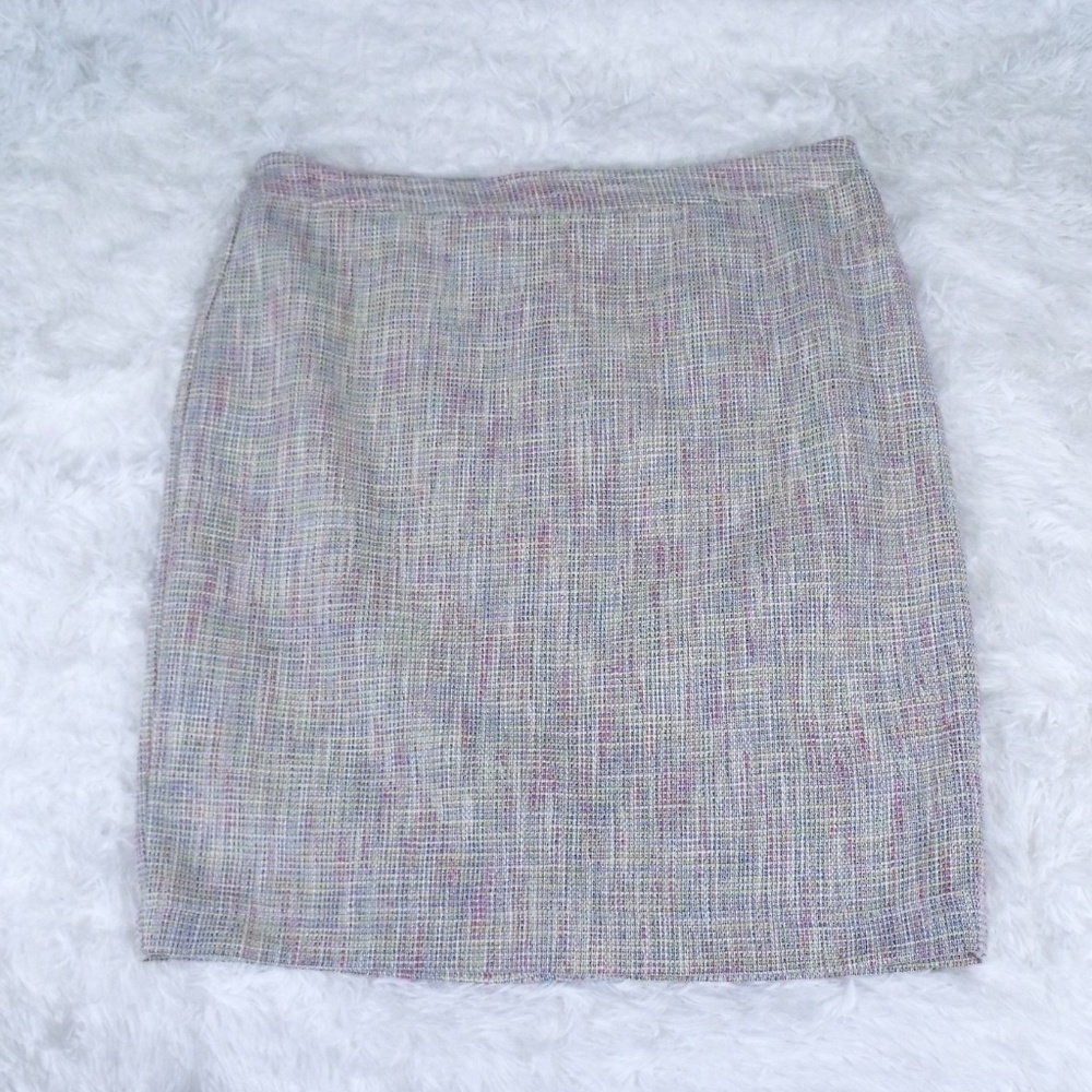 Ann Taylor Loft Pastel Tweed Skirt